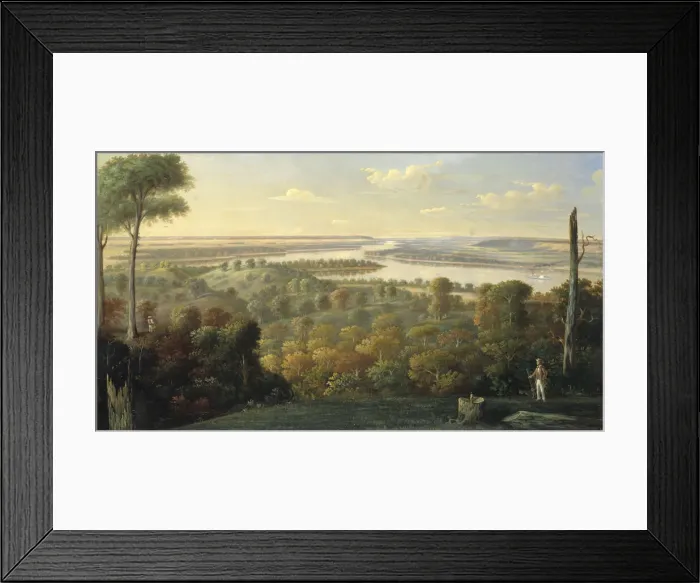 Framed Print : On the Ohio River, ca. 1840. Creator: Unknown Framed Print : On the Ohio River, ca. 1840. Creator: Unknown
