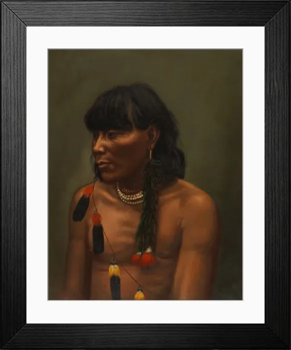 Framed Print : Canelo Indian, ca. 1890-1892. Creator: Unknown Framed Print : Canelo Indian, ca. 1890-1892. Creator: Unknown