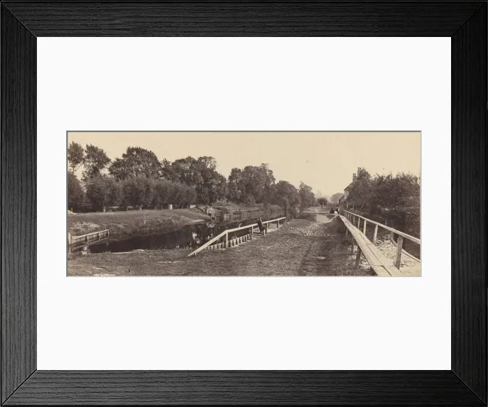 Framed Print : Windsor Lock, 1862. Creator: Victor A Prout Framed Print : Windsor Lock, 1862. Creator: Victor A Prout