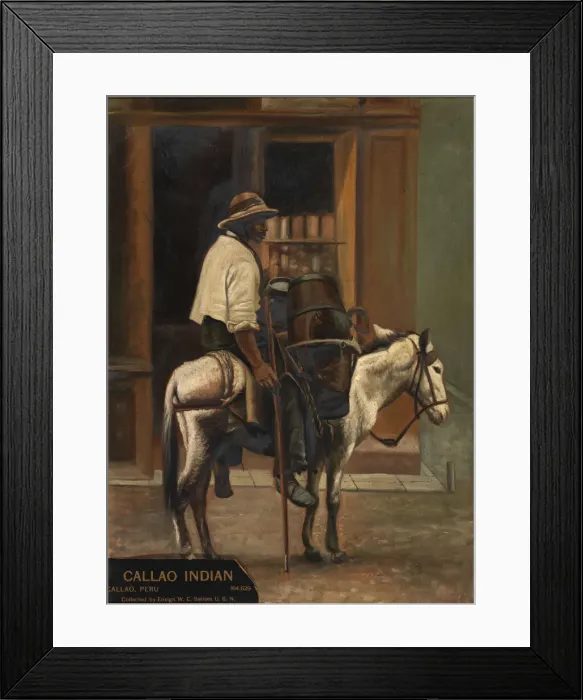 Framed Print : Waterman of Callao, ca. 1890-1892. Creator: Unknown Framed Print : Waterman of Callao, ca. 1890-1892. Creator: Unknown