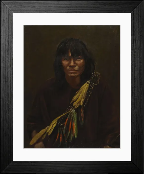 Framed Print : Zaparo Indian, ca. 1890-1892. Creator: Unknown Framed Print : Zaparo Indian, ca. 1890-1892. Creator: Unknown
