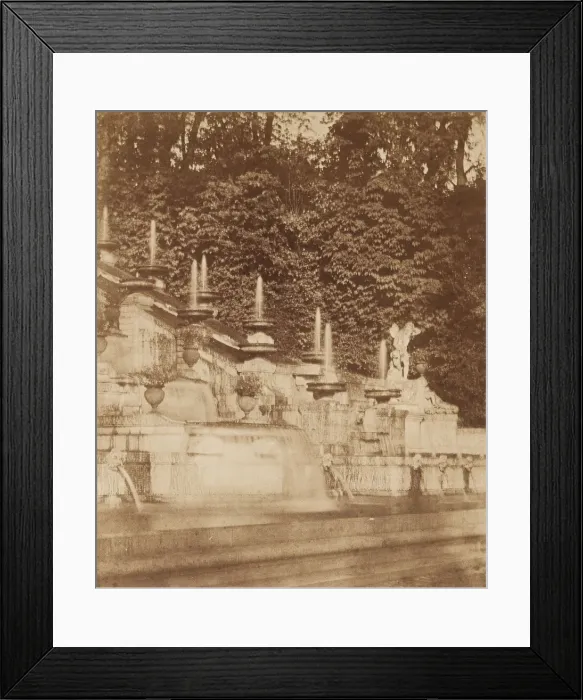 Framed Print : Cascade at the Chateau de St. Cloud, c. 1854. Creator: Louis-Remy Robert Framed Print : Cascade at the Chateau de St. Cloud, c. 1854. Creator: Louis-Remy Robert