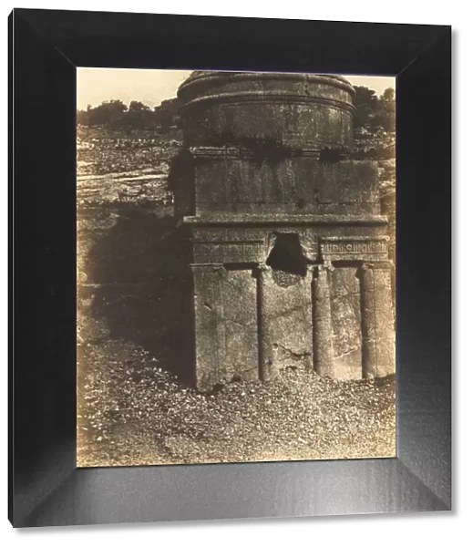 Absaloms Tomb, Valley of Kidron, Jerusalem, 1854. Creator: Auguste Salzmann