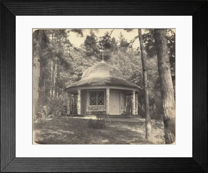 Framed Print : Gazebo in the Forest Near Moscow, c. 1870s. Creator: Scherer Nabholz & Co Framed Print : Gazebo in the Forest Near Moscow, c. 1870s. Creator: Scherer Nabholz & Co