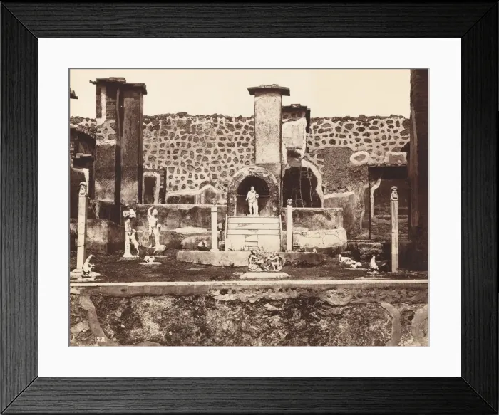 Framed Print : Casa di Marco Lucrezio, Pompei (House of Marco Lucrezio, Pompeii), c. 1870 Framed Print : Casa di Marco Lucrezio, Pompei (House of Marco Lucrezio, Pompeii), c. 1870