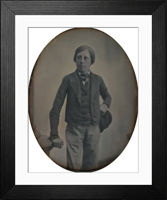 Framed Print : Portrait of a Boy, 1853-1855. Creators: Albert Sands Southworth, Josiah Johnson Hawes Framed Print : Portrait of a Boy, 1853-1855. Creators: Albert Sands Southworth, Josiah Johnson Hawes