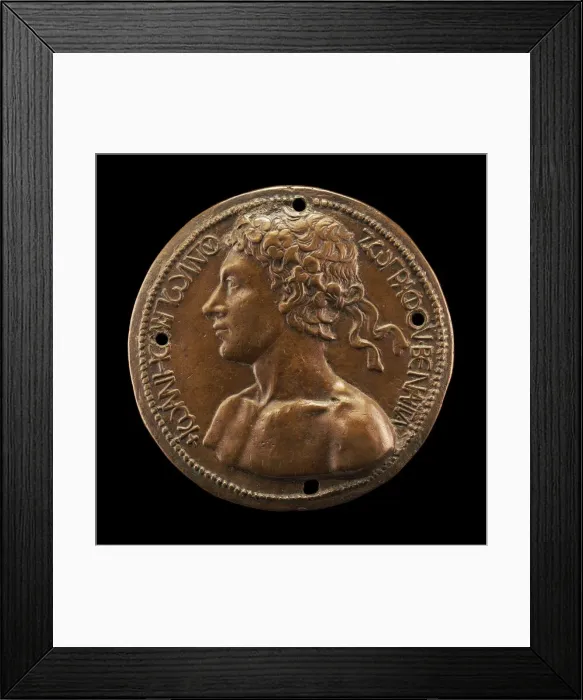 Framed Print : Self-Portrait [obverse], 1458. Creator: Giovanni Boldu