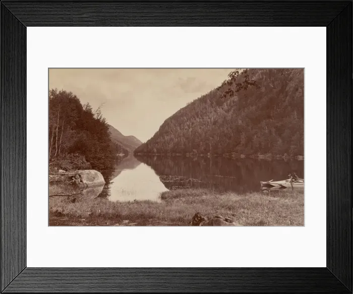 Framed Print : Cascade Lake, Adirondacks, c. 1888. Creator: Seneca Ray Stoddard Framed Print : Cascade Lake, Adirondacks, c. 1888. Creator: Seneca Ray Stoddard