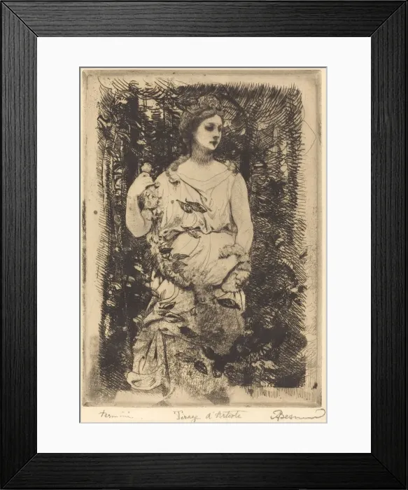 Framed Print : La Flore de le Gros, 1899. Creator: Paul Albert Besnard Framed Print : La Flore de le Gros, 1899. Creator: Paul Albert Besnard