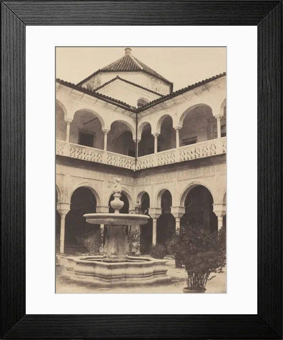 Framed Print : Espagne. Seville, Cour de la Maison Du Duc De Medina Celi dite Maison de Pilate, 1853 Framed Print : Espagne. Seville, Cour de la Maison Du Duc De Medina Celi dite Maison de Pilate, 1853