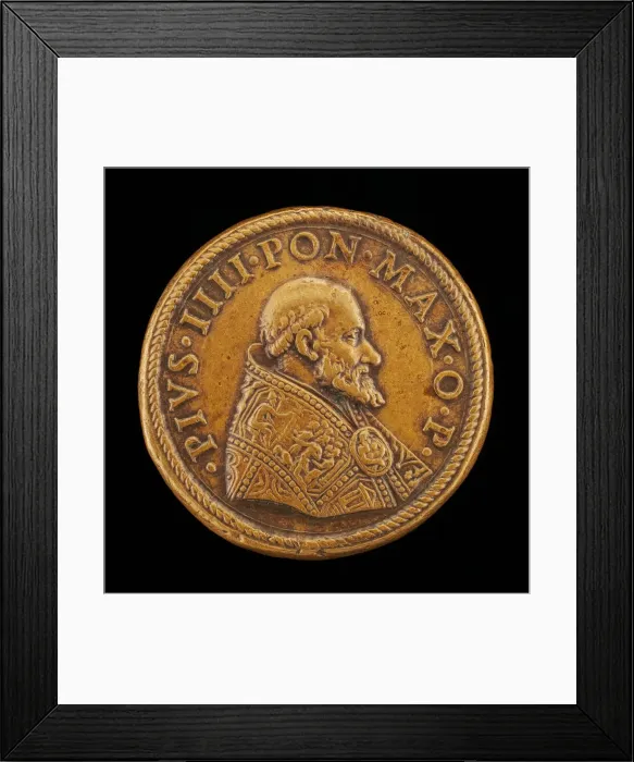 Framed Print : Pius IV (Giovanni Angelo de Medici, 1499-1565), Pope 1559 [obverse], 1561