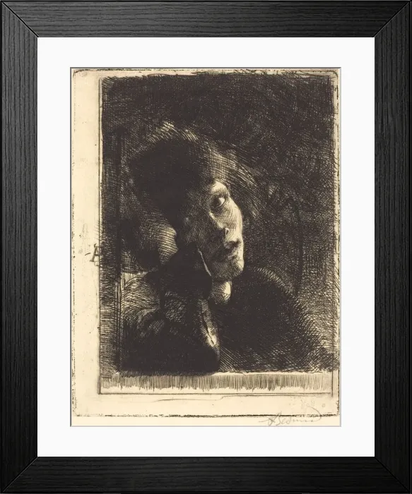 Framed Print : La Muse Accoudee, 1884. Creator: Paul Albert Besnard Framed Print : La Muse Accoudee, 1884. Creator: Paul Albert Besnard