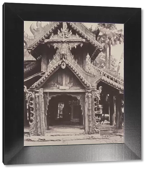 Pugahm Myo: Carved Doorway in Courtyard of Shwe Zeegong Pagoda, Aug 20-24 or Oct 23, 1855