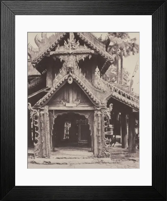 Framed Print : Pugahm Myo: Carved Doorway in Courtyard of Shwe Zeegong Pagoda, Aug 20-24 or Oct 23, 1855 Framed Print : Pugahm Myo: Carved Doorway in Courtyard of Shwe Zeegong Pagoda, Aug 20-24 or Oct 23, 1855