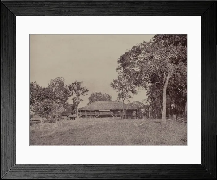 Framed Print : Rangoon: Mission House at Kemindine, November 1855. Creator: Captain Linnaeus Tripe Framed Print : Rangoon: Mission House at Kemindine, November 1855. Creator: Captain Linnaeus Tripe