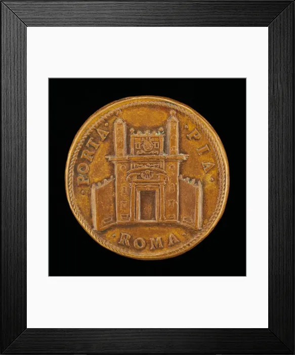 Framed Print : The Porta Pia [reverse], 1561. Creator: Gian Federigo Bonzagna
