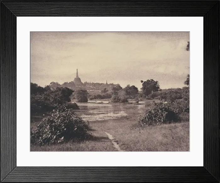 Framed Print : Rangoon: View near the Lake, November 1855. Creator: Captain Linnaeus Tripe Framed Print : Rangoon: View near the Lake, November 1855. Creator: Captain Linnaeus Tripe