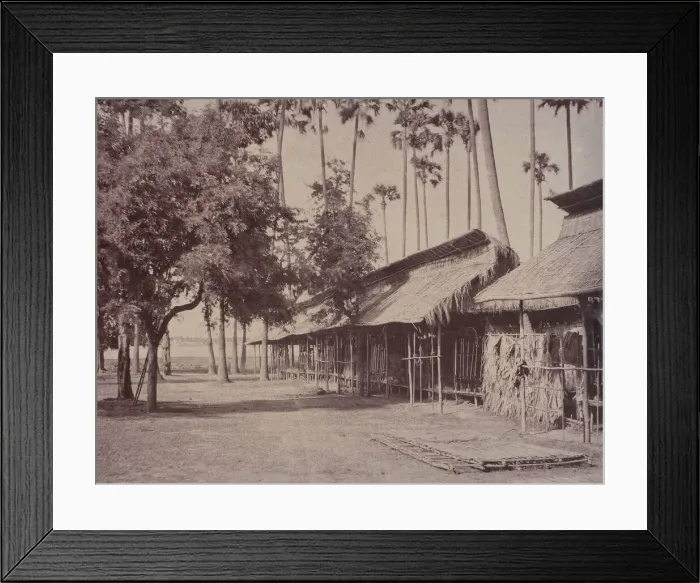 Framed Print : Amerapoora: Barracks of the Burmese Guard, September 1-October 21, 1855 Framed Print : Amerapoora: Barracks of the Burmese Guard, September 1-October 21, 1855