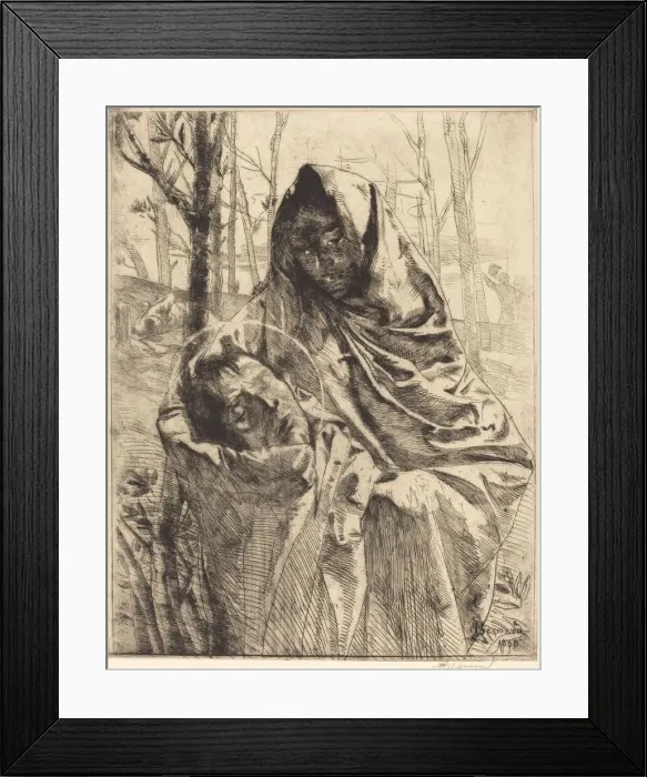 Framed Print : A Martyr, 1883. Creator: Paul Albert Besnard Framed Print : A Martyr, 1883. Creator: Paul Albert Besnard