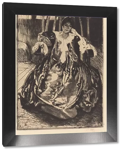 The Silk Gown (La robe de soie), 1887. Creator: Paul Albert Besnard