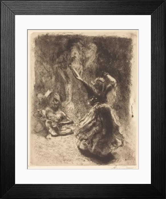 Framed Print : The Dancer of Tanjore (La bayadere of Tanjore), 1914. Creator: Paul Albert Besnard Framed Print : The Dancer of Tanjore (La bayadere of Tanjore), 1914. Creator: Paul Albert Besnard