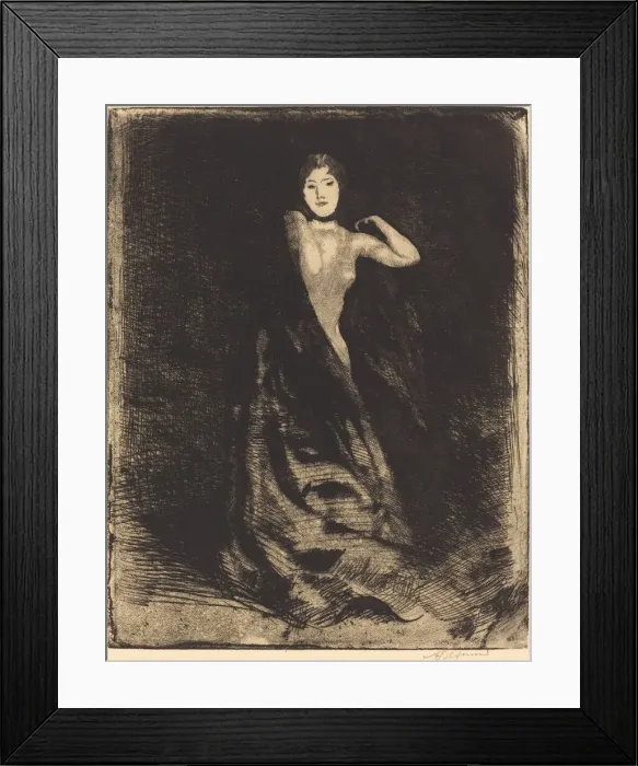 Framed Print : La Femme (frontispiece), c. 1886. Creator: Paul Albert Besnard Framed Print : La Femme (frontispiece), c. 1886. Creator: Paul Albert Besnard