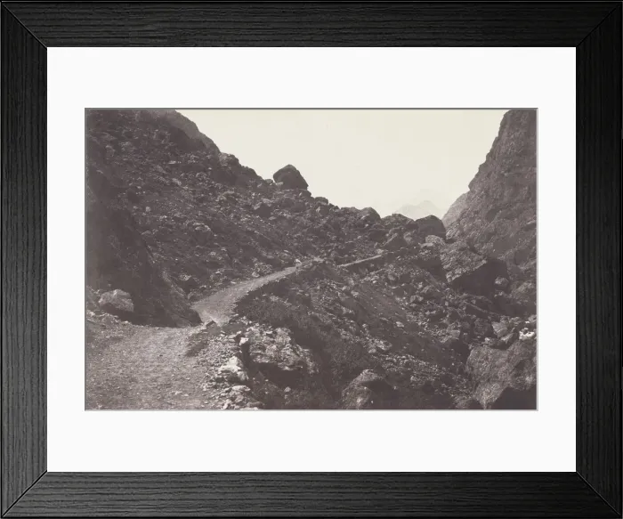 Framed Print : Saint-Sauveur. Sentier du chaos conduisant aGavarnie (Saint-Sauveur Framed Print : Saint-Sauveur. Sentier du chaos conduisant aGavarnie (Saint-Sauveur