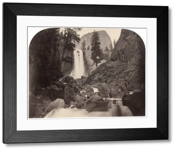 Framed Print : Piwyac, Vernal Fall, 300 feet, Yosemite, 1861. Creator: Carleton Emmons Watkins Framed Print : Piwyac, Vernal Fall, 300 feet, Yosemite, 1861. Creator: Carleton Emmons Watkins
