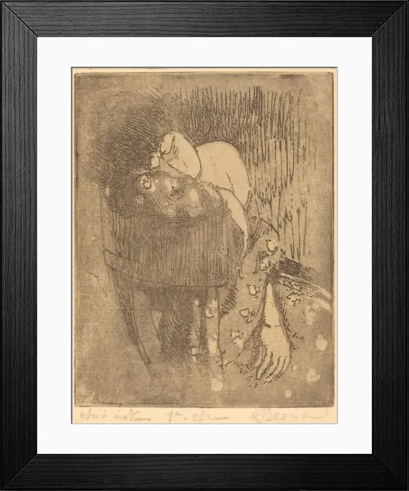 Framed Print : Sorrow (Chagrin), 1919. Creator: Paul Albert Besnard Framed Print : Sorrow (Chagrin), 1919. Creator: Paul Albert Besnard