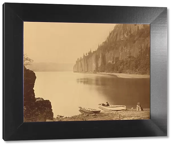 Cape Horn, Columbia River, 1867. Creator: Carleton Emmons Watkins