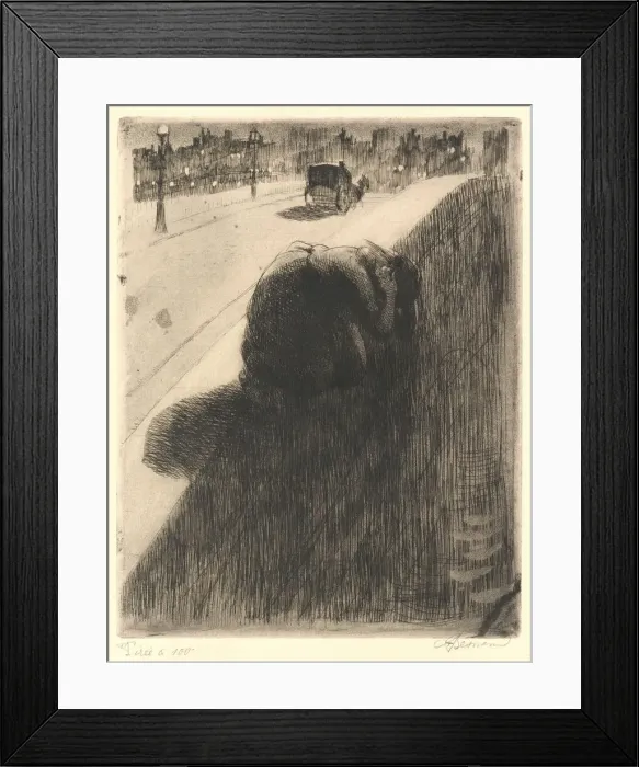 Framed Print : The Suicide (Le Suicide), c. 1886. Creator: Paul Albert Besnard Framed Print : The Suicide (Le Suicide), c. 1886. Creator: Paul Albert Besnard