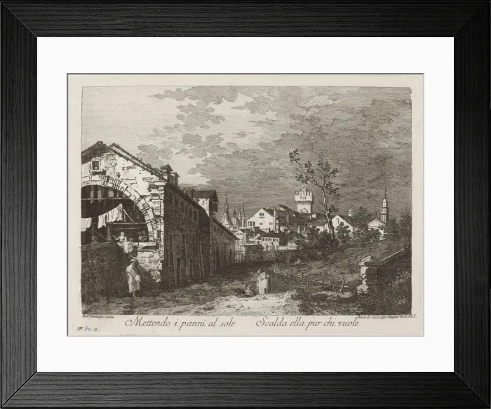 Framed Print : Mettendo i panni... c. 1760. Creator: Fabio Berardi Framed Print : Mettendo i panni... c. 1760. Creator: Fabio Berardi