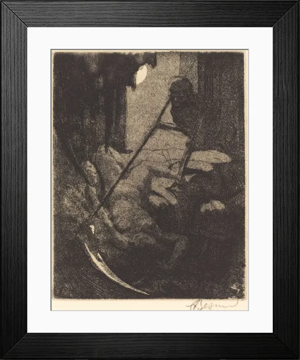 Framed Print : The Mystery (Le mystere), 1900. Creator: Paul Albert Besnard