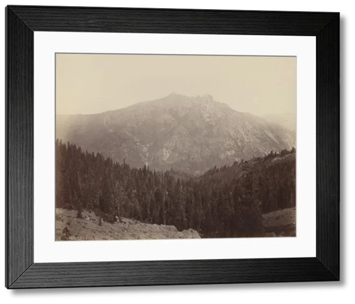 Framed Print : Downeville Butte, 1860s. Creator: Carleton Emmons Watkins Framed Print : Downeville Butte, 1860s. Creator: Carleton Emmons Watkins
