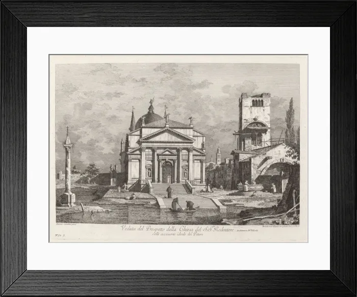 Framed Print : Veduta del Prospetto della Chiesa del SS. Redentore, 1742. Creator: Fabio Berardi Framed Print : Veduta del Prospetto della Chiesa del SS. Redentore, 1742. Creator: Fabio Berardi