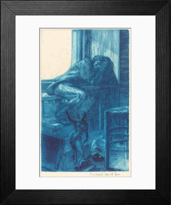 Framed Print : The Roman Studio (L Atelier de Rome), 1885. Creator: Paul Albert Besnard Framed Print : The Roman Studio (L Atelier de Rome), 1885. Creator: Paul Albert Besnard