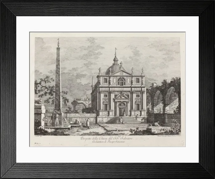 Framed Print : Prospetto della Chiesa del SS. Salvatore, 1742. Creator: Fabio Berardi Framed Print : Prospetto della Chiesa del SS. Salvatore, 1742. Creator: Fabio Berardi