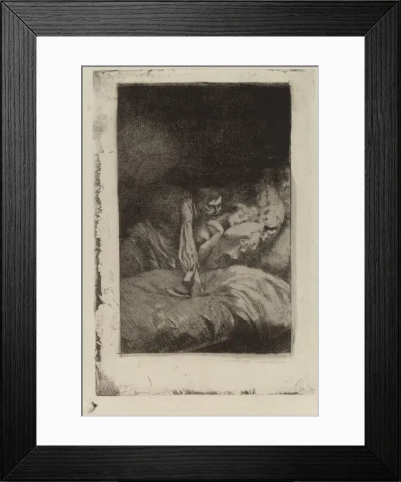 Framed Print : The Murder (Le Meurtre), 1885. Creator: Paul Albert Besnard Framed Print : The Murder (Le Meurtre), 1885. Creator: Paul Albert Besnard