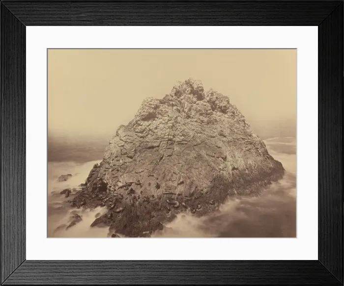 Framed Print : Sugar Loaf Island, Farallons, 1868 / 1869. Creator: Carleton Emmons Watkins Framed Print : Sugar Loaf Island, Farallons, 1868 / 1869. Creator: Carleton Emmons Watkins