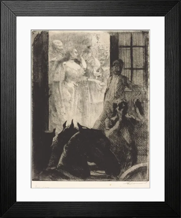 Framed Print : Social Triumph (Le Triomphe mondain), c. 1886. Creator: Paul Albert Besnard Framed Print : Social Triumph (Le Triomphe mondain), c. 1886. Creator: Paul Albert Besnard