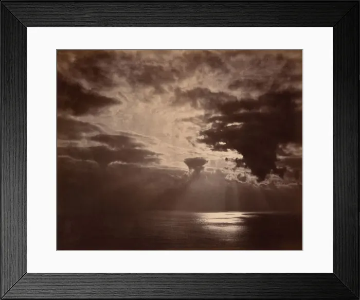 Framed Print : Sunset at Sea, 1860s. Creator: Colonel Stuart Wortley