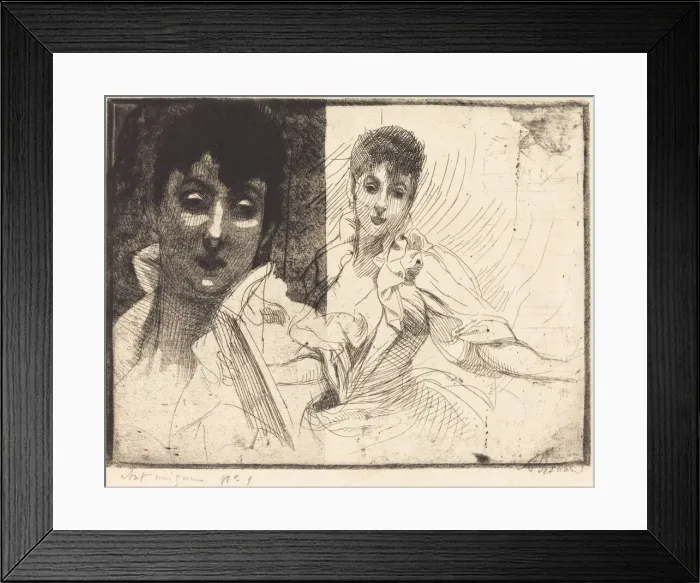 Framed Print : Madeleine Lemaire, 1900. Creator: Paul Albert Besnard Framed Print : Madeleine Lemaire, 1900. Creator: Paul Albert Besnard