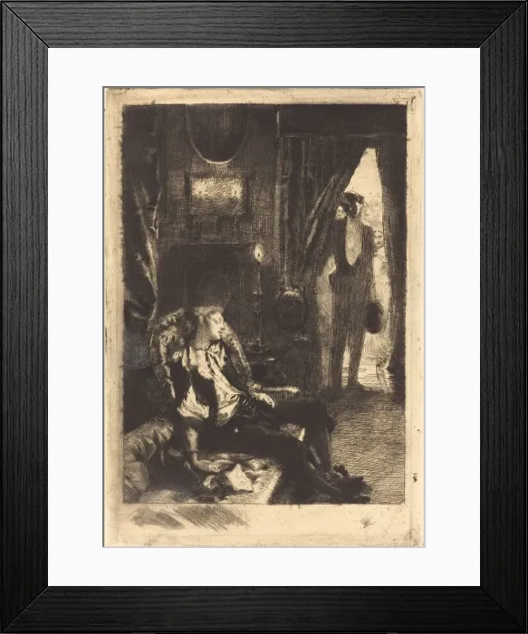 Framed Print : Iza Sleeping (Le Sommeil d Iza), 1885. Creator: Paul Albert Besnard Framed Print : Iza Sleeping (Le Sommeil d Iza), 1885. Creator: Paul Albert Besnard