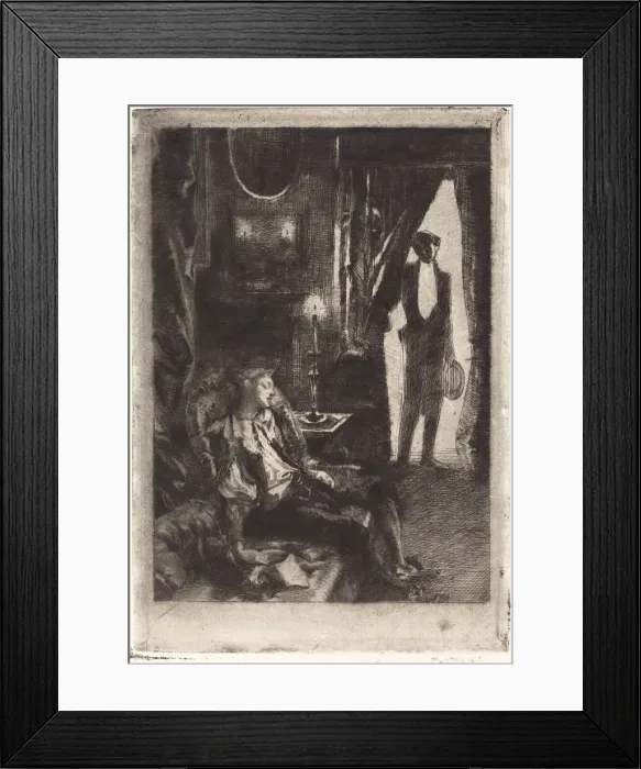 Framed Print : Iza Sleeping (Le Sommeil d Iza), 1885. Creator: Paul Albert Besnard Framed Print : Iza Sleeping (Le Sommeil d Iza), 1885. Creator: Paul Albert Besnard