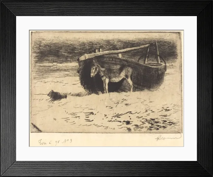 Framed Print : Small Donkey at Berck (Un petit ane aBerck), 1897. Creator: Paul Albert Besnard Framed Print : Small Donkey at Berck (Un petit ane aBerck), 1897. Creator: Paul Albert Besnard
