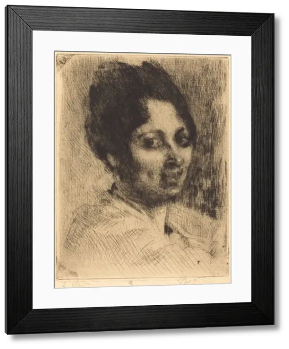 Framed Print : Peppina, 1919. Creator: Paul Albert Besnard Framed Print : Peppina, 1919. Creator: Paul Albert Besnard