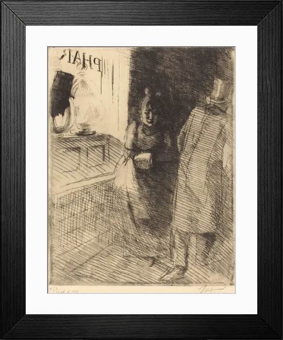 Framed Print : Prostitution (La Prostitution), c. 1886. Creator: Paul Albert Besnard Framed Print : Prostitution (La Prostitution), c. 1886. Creator: Paul Albert Besnard
