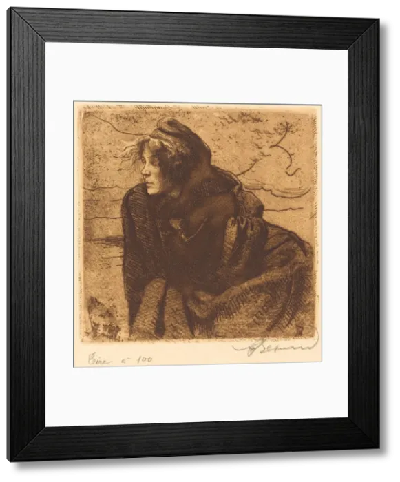 Framed Print : Melancholy (Melancolie), 1888. Creator: Paul Albert Besnard Framed Print : Melancholy (Melancolie), 1888. Creator: Paul Albert Besnard