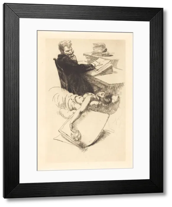 Framed Print : Frontispiece for L Affaire Clemenceau, 1905 Framed Print : Frontispiece for L Affaire Clemenceau, 1905