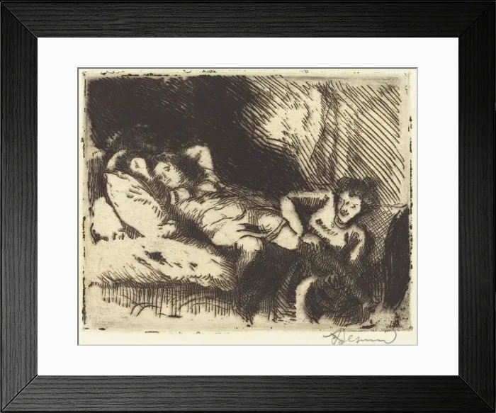 Framed Print : Going to Bed (Le coucher), 1913. Creator: Paul Albert Besnard Framed Print : Going to Bed (Le coucher), 1913. Creator: Paul Albert Besnard